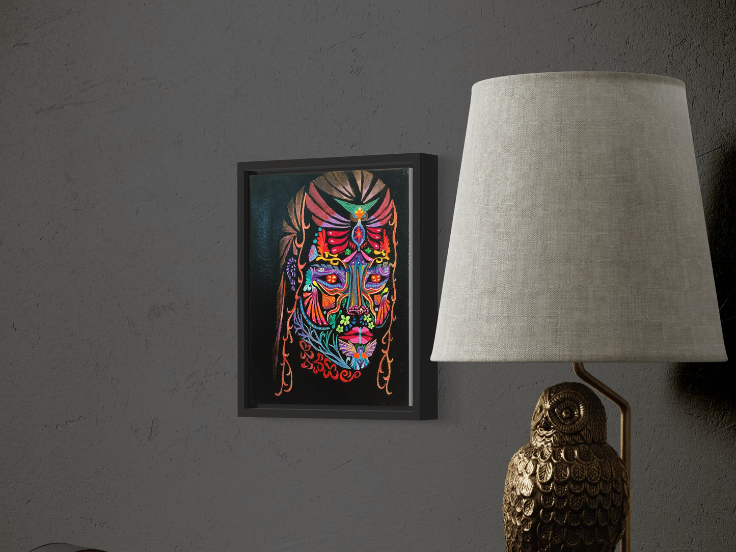 "#1 of the Psychedelic Spirit Animal Series" Original Painting