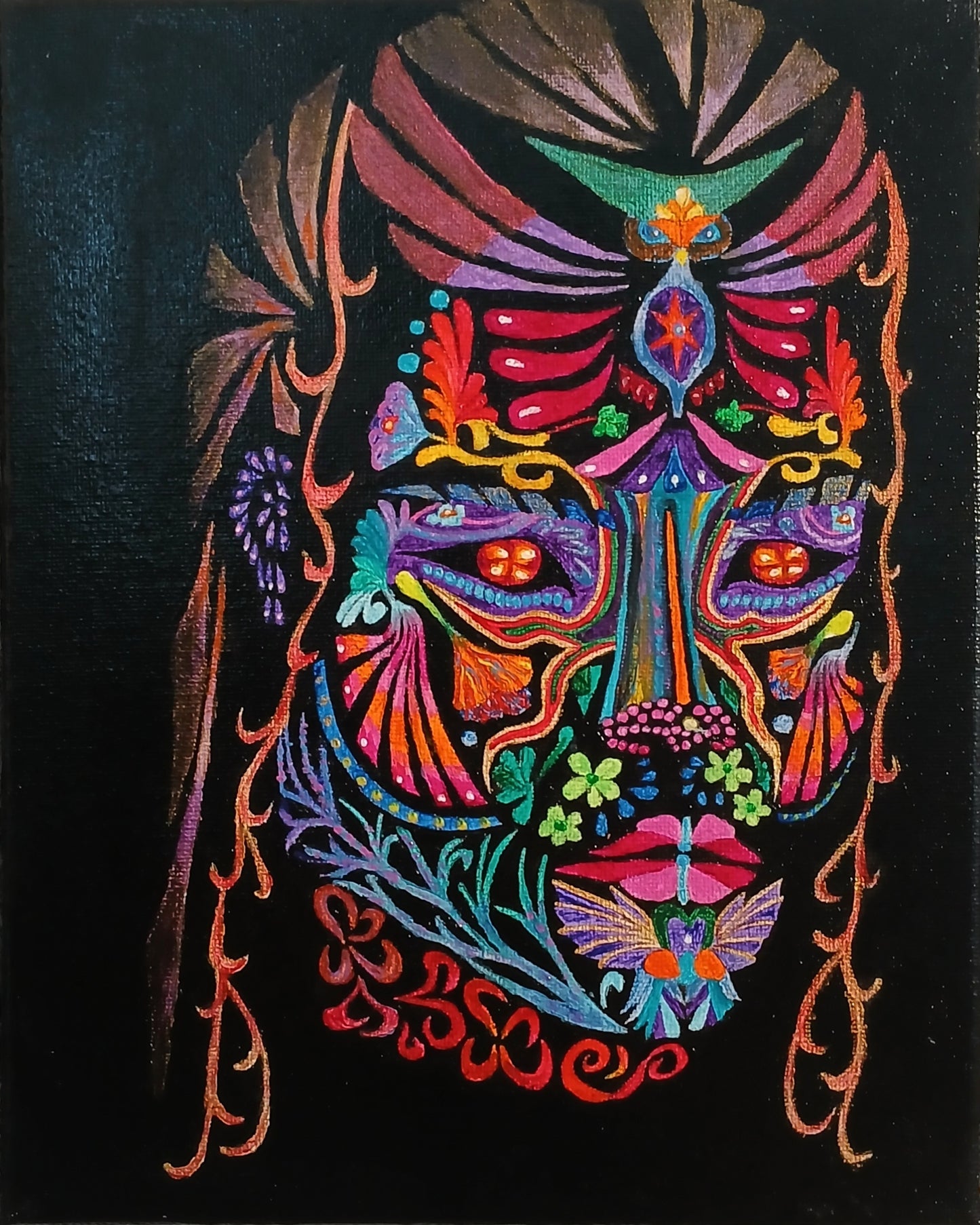 "#1 of the Psychedelic Spirit Animal Series" Original Painting