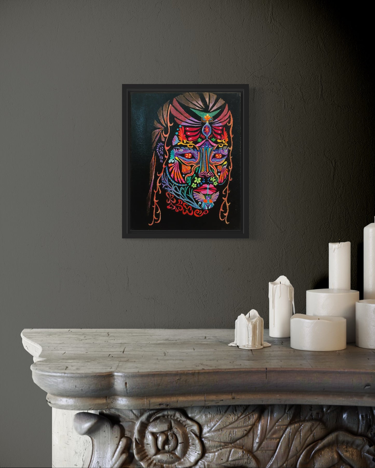 "#1 of the Psychedelic Spirit Animal Series" Original Painting