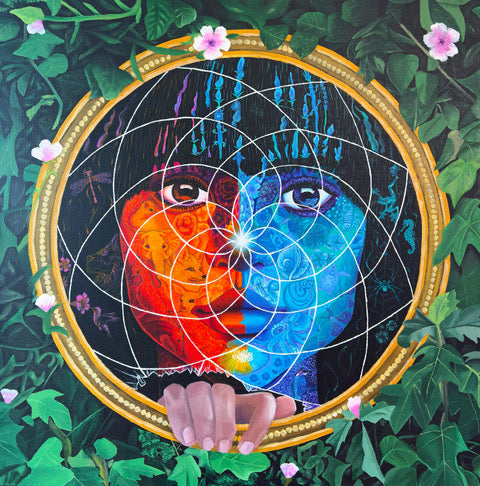 Into the Looking Glass original painting